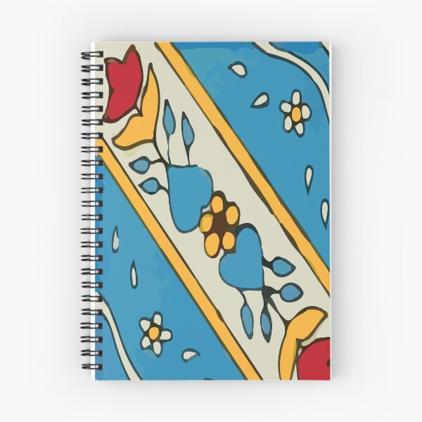 Artikelvorschau, Retro mexikanische Fliese des blauen Rebe-mit Blumenchic entworfen und verkauft von T-Mex.