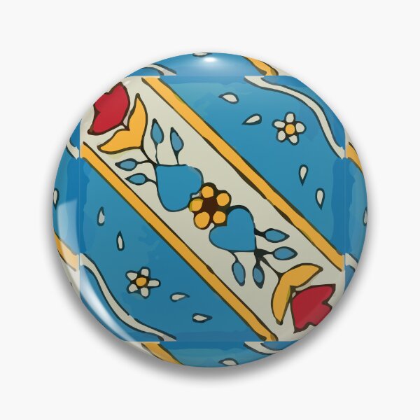 Item preview, Floral blue vine retro chic mexican tile designed and sold by T-Mex.