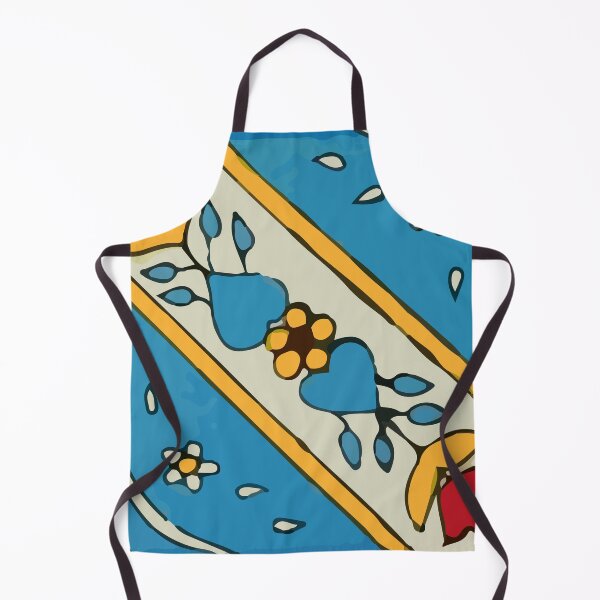 Artikelvorschau, Retro mexikanische Fliese des blauen Rebe-mit Blumenchic entworfen und verkauft von T-Mex.