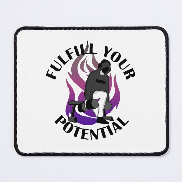 Item preview, Fulfill your potential bulgarian split squat gym motivation  designed and sold by designsbyted.