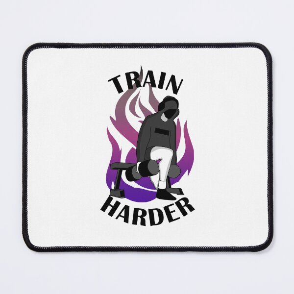 Item preview, Train Harder bulgarian split squat gym motivation  designed and sold by designsbyted.