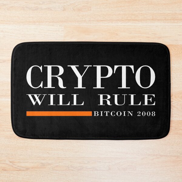 Item preview, Crypto Will Rule - Bitcoin 2008 - Clothing, Home, Gifts and Personal - White Print - VBK - VisionsByKaren designed and sold by VisionsByKaren.