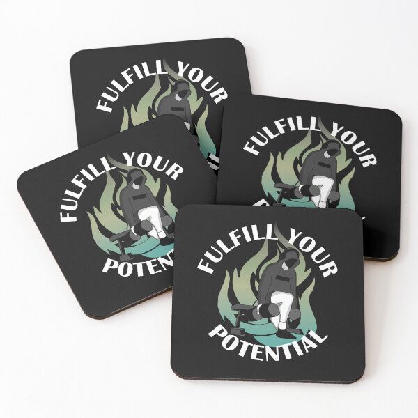 Item preview, Fulfill your potential bulgarian split squat gym motivation  designed and sold by designsbyted.