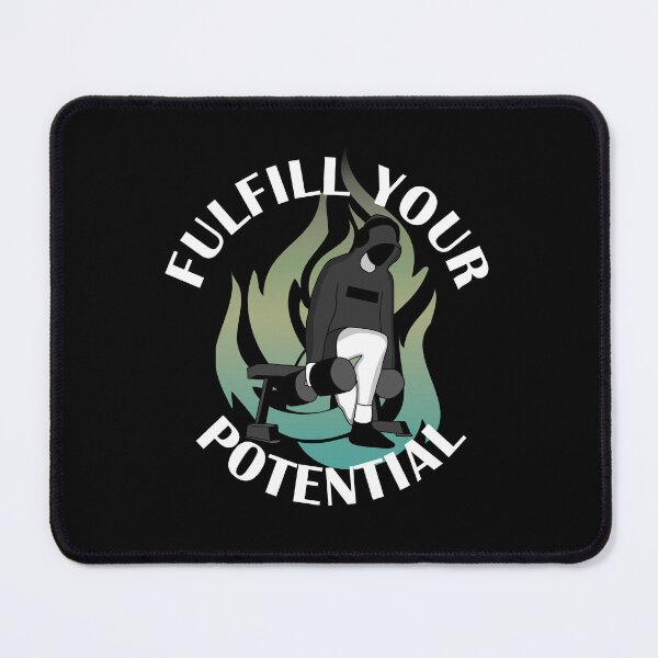 Item preview, Fulfill your potential bulgarian split squat gym motivation  designed and sold by designsbyted.