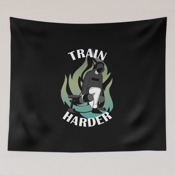 Item preview, Train hard bulgarian split squat gym motivation  designed and sold by designsbyted.