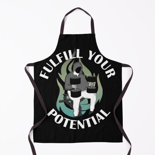 Item preview, Fulfill your potential dumbell press gym motivation designed and sold by designsbyted.