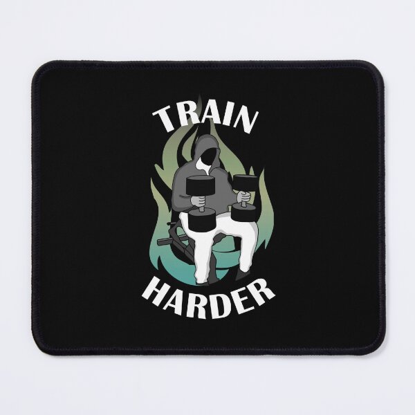 Item preview, Train harder dumbell press gym motivation  designed and sold by designsbyted.