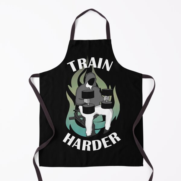 Item preview, Train harder dumbell press gym motivation designed and sold by designsbyted.