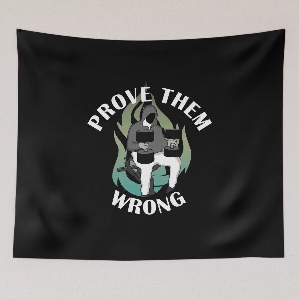 Item preview, Prove them wrong dumbell press gym motivation  designed and sold by designsbyted.