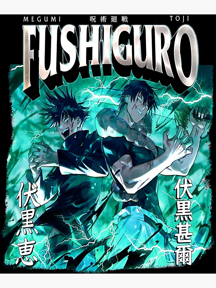 Poster « Jujutsu Kaisen , Fushiguro père et fils , Megumi et toji Fushiguro, Anime », par