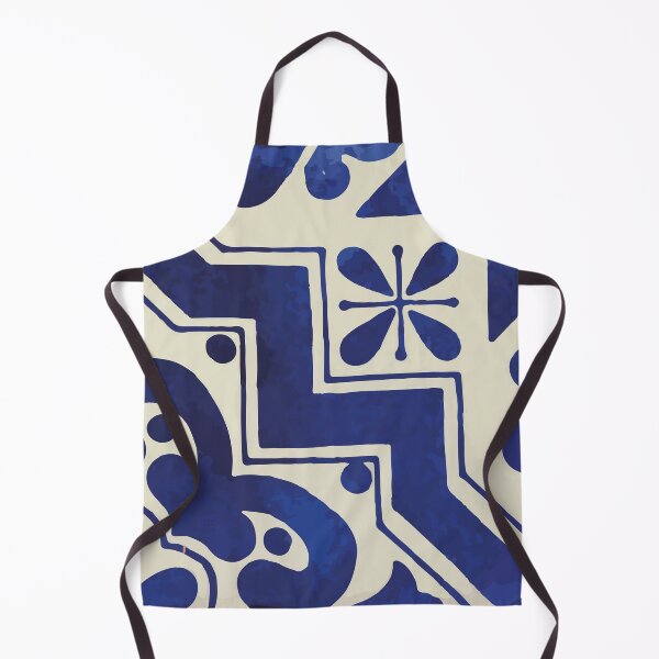 Item preview, Geometric deep blue neo mexican talavera tile designed and sold by T-Mex.