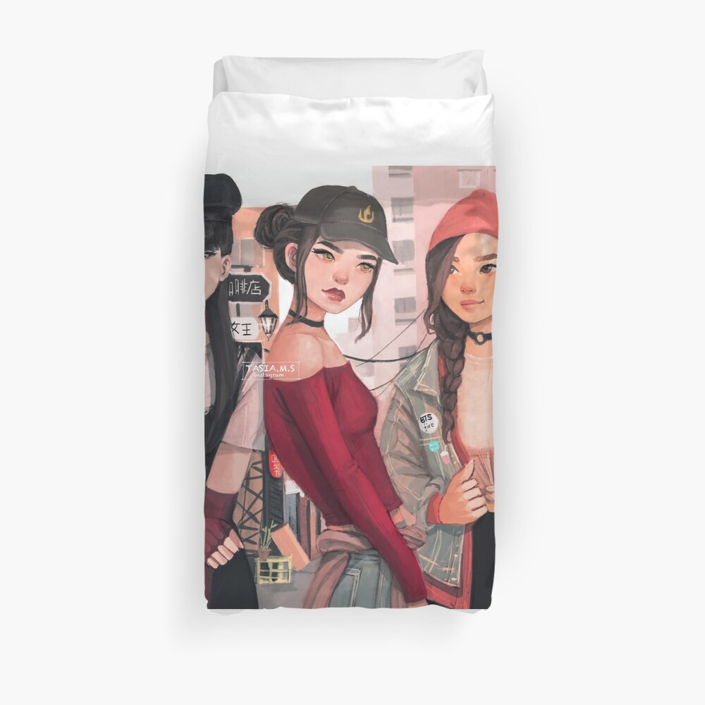 Ozai's Angels Duvet Cover