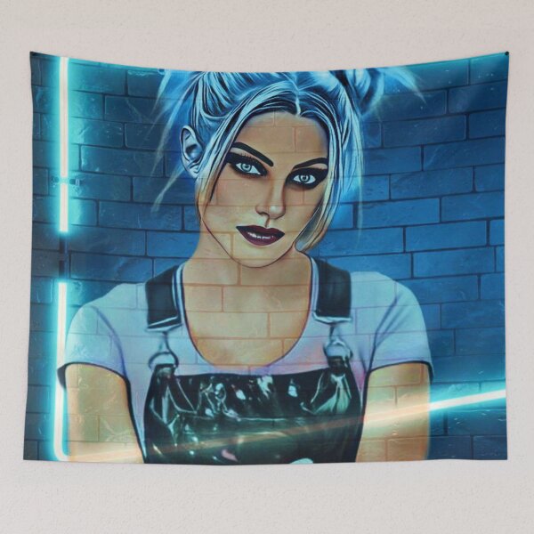 Item preview, Neon Blue Girl designed and sold by NatWWE.