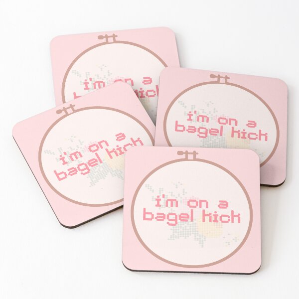 Item preview, Bagel Kick Embroidery Hoop designed and sold by Pink Ribbon.