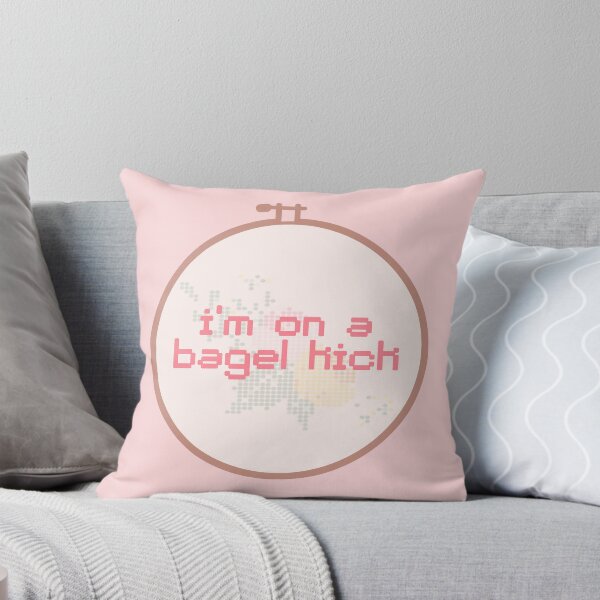 Item preview, Bagel Kick Embroidery Hoop designed and sold by Pink Ribbon.