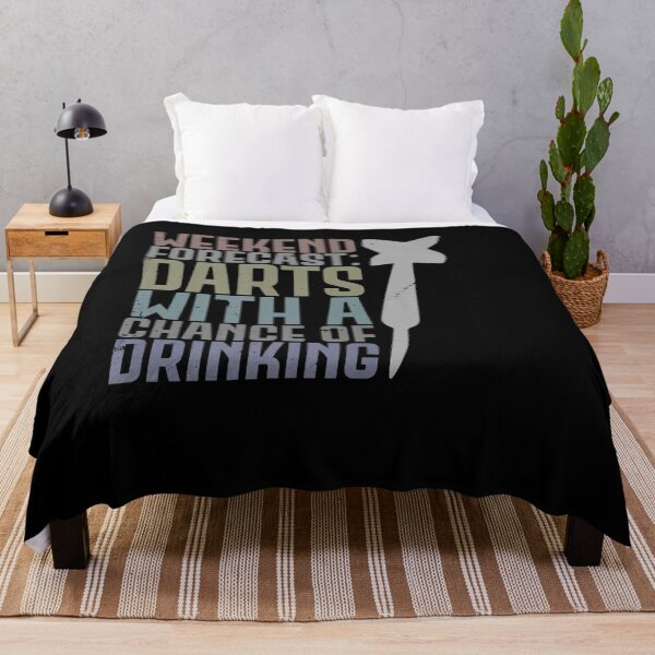 Item preview, WEEKEND FORECAST DARTS WITH A CHANCE OF DRINKING FUNNY PUN designed and sold by sobriowslen.
