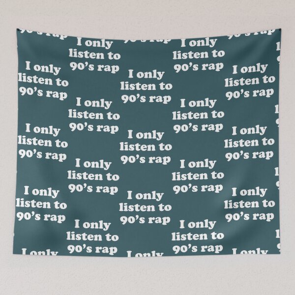 Item preview, I only listen to 90_s rap   designed and sold by ILLWORN.