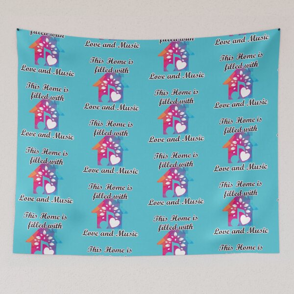 Item preview, This Home is filled with Love and Music designed and sold by JoyOfHopeStore.