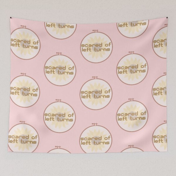 Item preview, Scared of Left Turns Sunflower Embrodiery designed and sold by Pink Ribbon.
