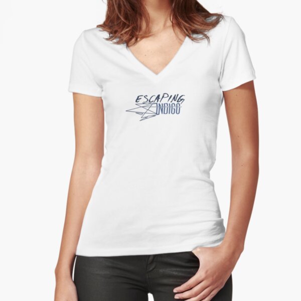 Escaping Indigo Band Arrow Logo Fitted V-Neck T-Shirt