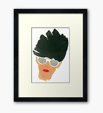 1980s Face Framed Print