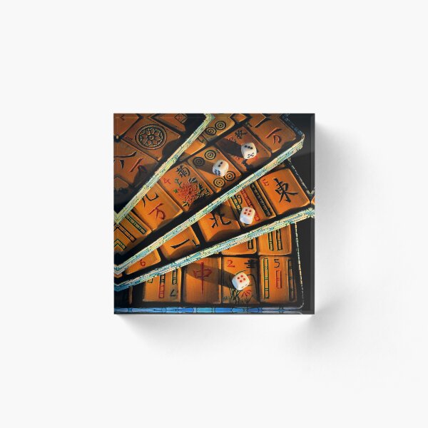 Mad for Mahjong! Acrylic Block