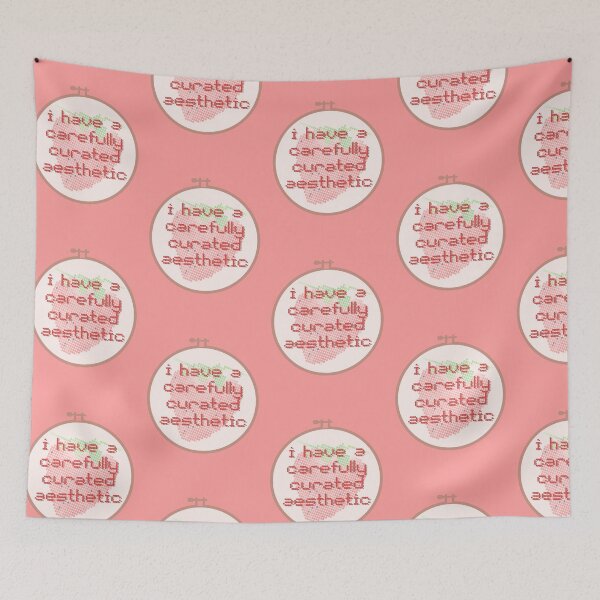 Item preview, Strawberry and Pink Aesthetic Embroidery Hoop designed and sold by Pink Ribbon.