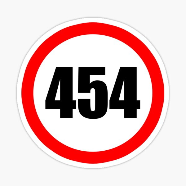 Item preview, 454 number Sign designed and sold by Drmsg.