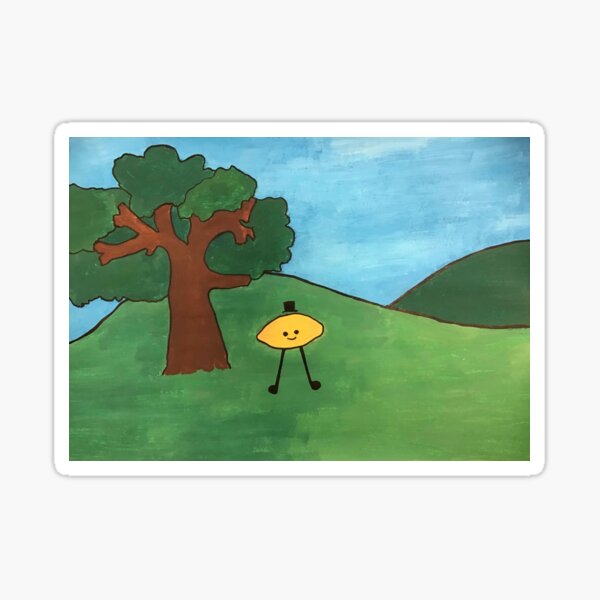 Artikel-Vorschau von Gribby the Lemon Guy unter einem Baum, designt und verkauft von captainegg.