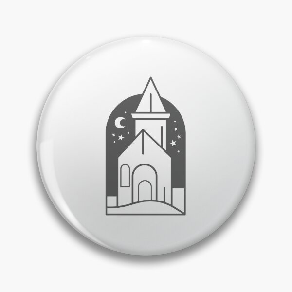 Item preview, Night church with moons and stars designed and sold by jazzydevil.