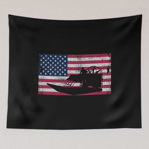 Item preview, 4th of July American Flag Airboat Airboating designed and sold by CuteDesigns1.