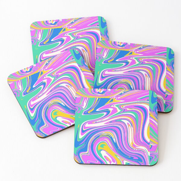 Item preview, Purple, green, yellow, blue, and white color swirl  designed and sold by JustVibz.