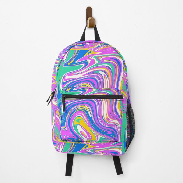Item preview, Purple, green, yellow, blue, and white color swirl designed and sold by JustVibz.