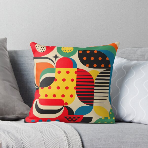 Item preview, Colorful Happy Fork Art Style in Geometric Abstraction by Jen Du designed and sold by Jen Du.