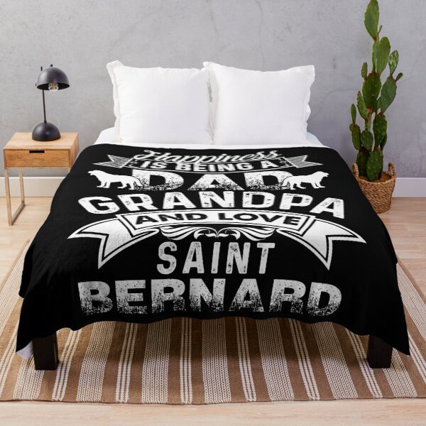 Item preview, Happiness Is Being Dad Grandpa And Love Saint Bernard designed and sold by UnknownArtistt.