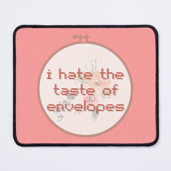 Item preview, I Hate The Envelope Taste Embroidery Hoop designed and sold by Pink Ribbon.