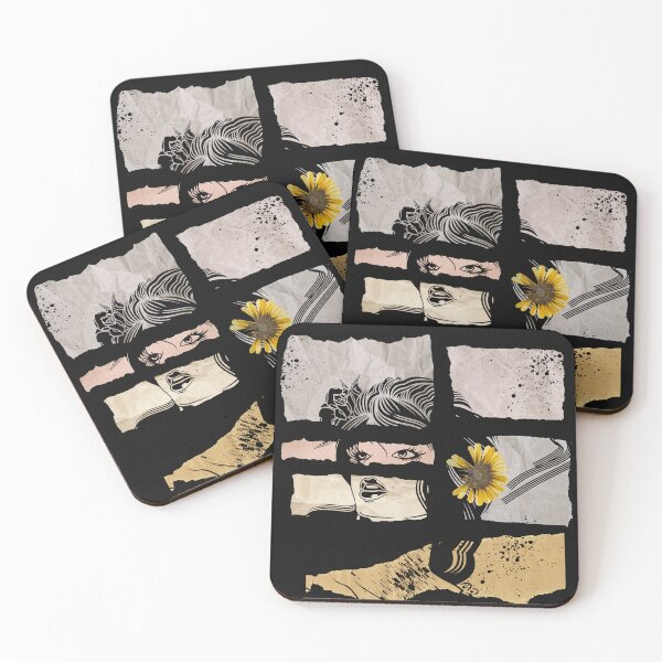 Item preview, Vintage woman portrait & sunflower designed and sold by TypeWrite.