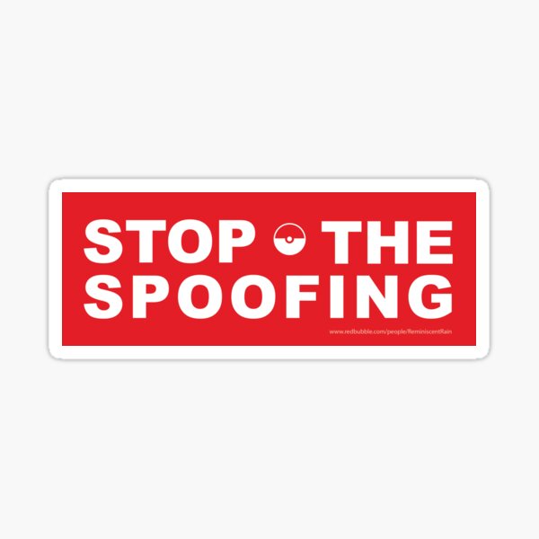 Stop the Spoofing Sticker