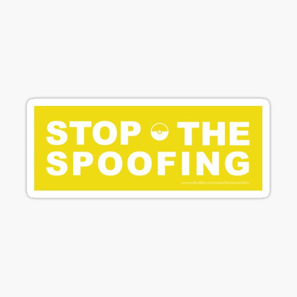 Stop the Spoofing Sticker