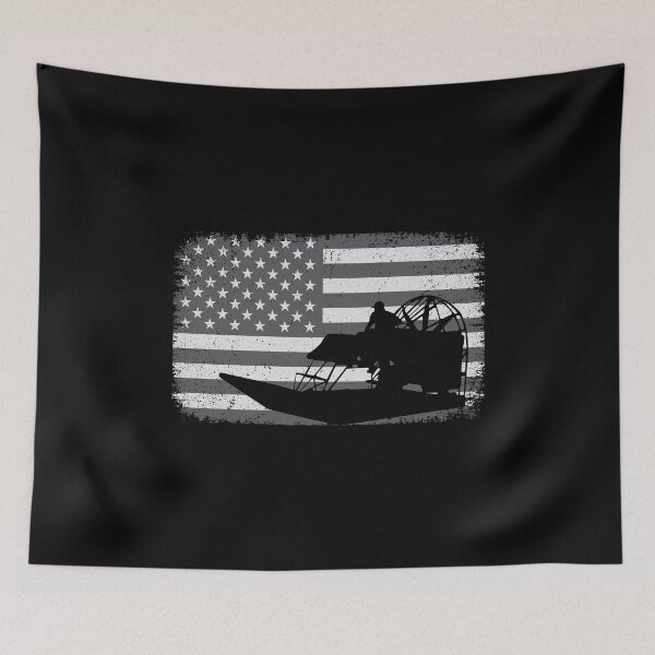 Item preview, 4th of July American Flag Airboat Airboating Vintage designed and sold by CuteDesigns1.
