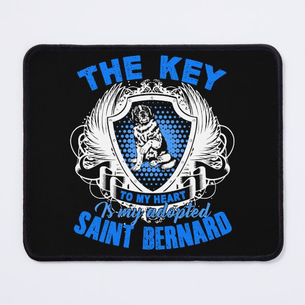 Item preview, The Key To My Heart Is My Adopted Saint Bernard designed and sold by UnknownArtistt.
