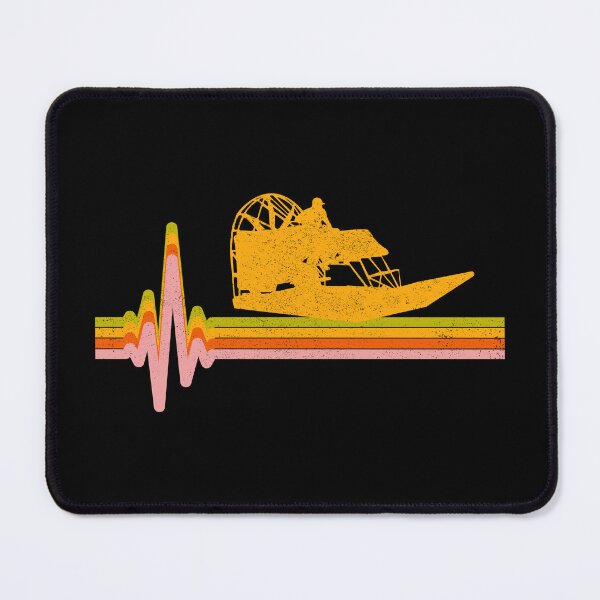 Item preview, Airboat Fanboat Airboating Swamp boat Heartbeat Pulse designed and sold by CuteDesigns1.