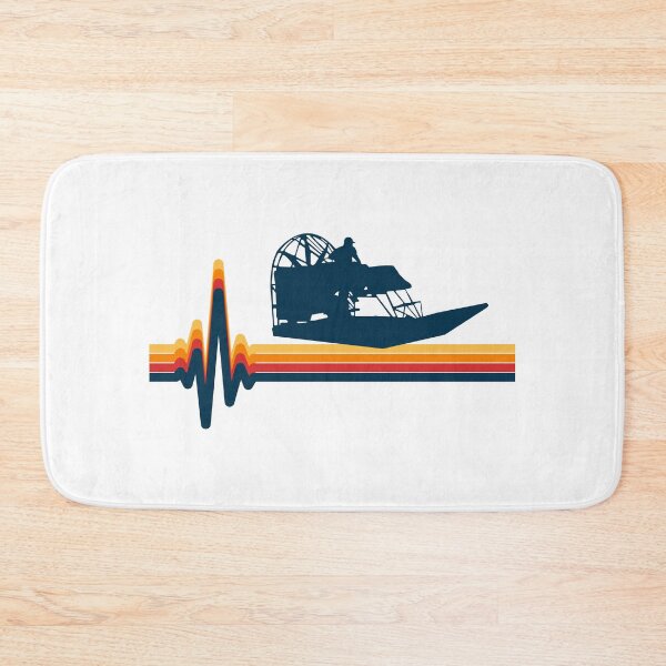 Item preview, Airboat Fanboat Airboating Swamp boat Heartbeat Pulse designed and sold by CuteDesigns1.