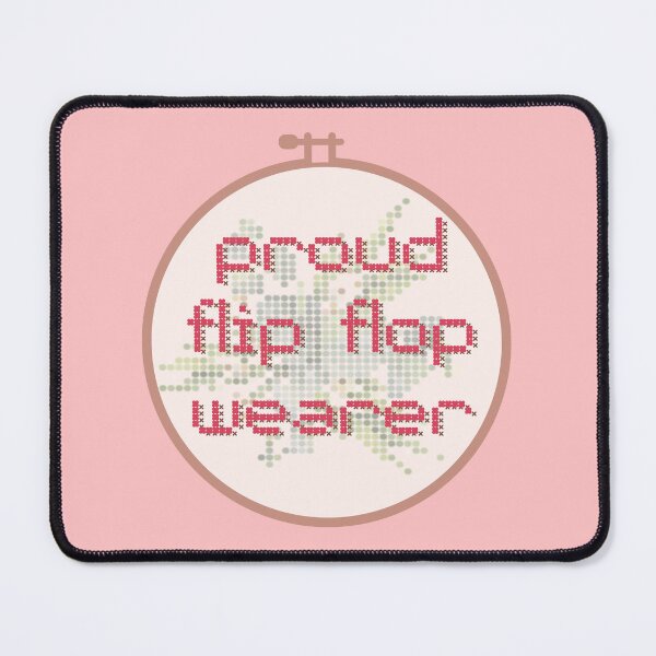 Item preview, Flip Flop Wearer Embroidery Hoop designed and sold by Pink Ribbon.