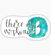 There Is No Planet B sticker Sticker