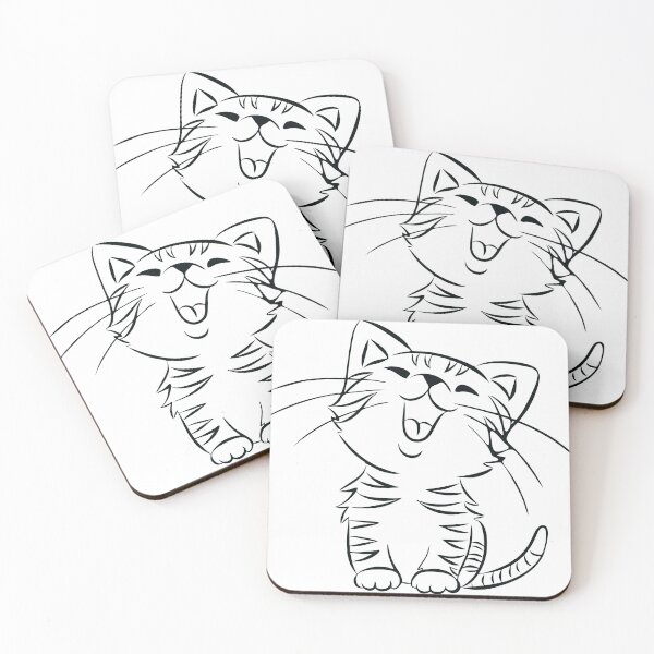 Item preview, cool smiling kitty designed and sold by ShaStyle ArtFo.
