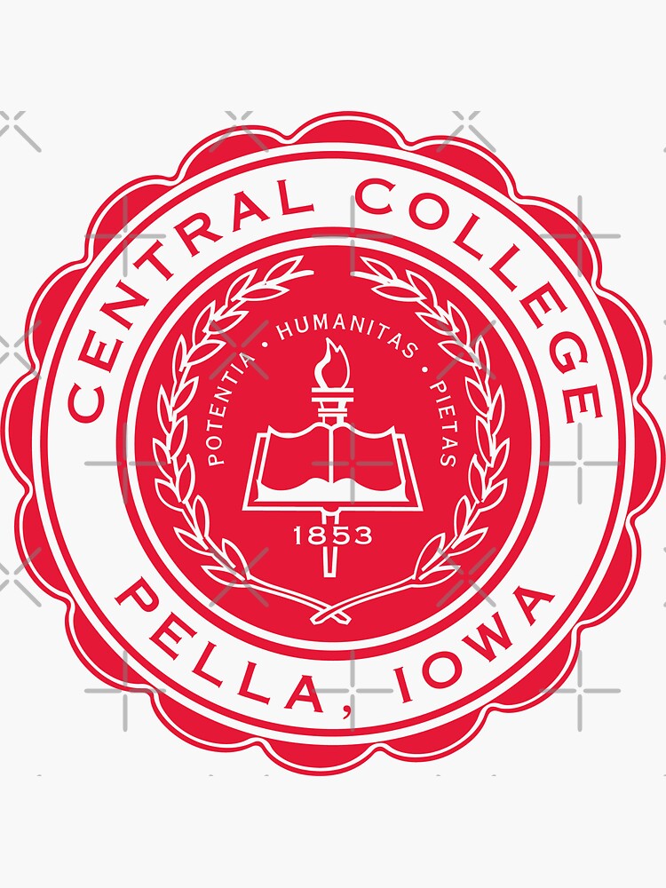 "Central College Pella Iowa Seal" Sticker for Sale by ShopYeah Redbubble