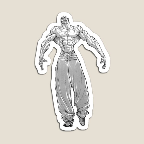 Yuichiro Hanma Baki the grappler sticker Sticker for Sale by