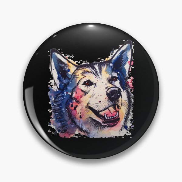 Item preview, Cute Siberian Husky Colorful Face designed and sold by UnknownArtistt.