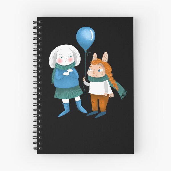 Item preview, Two rabbits and a balloon (hand drawn) designed and sold by jasmineberry.
